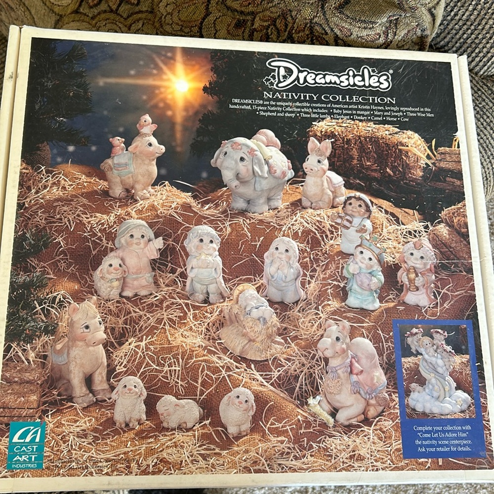 Dreamsicle nativity set by Hamilton